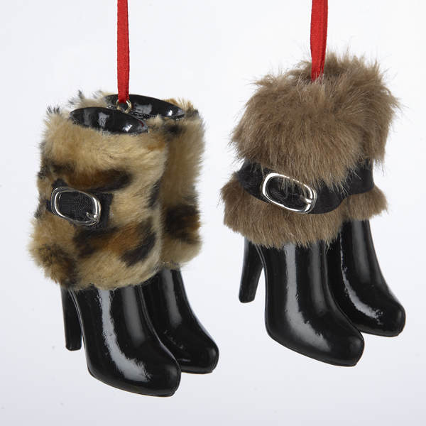 Item 105916 Boots With Fur Ornament