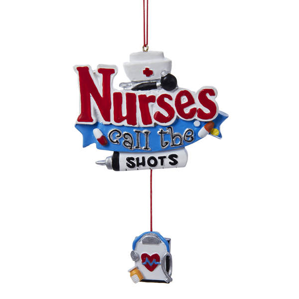 Item 105992 Nurses Call The Shots Ornament
