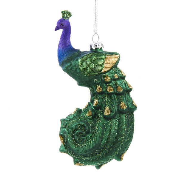 Peacock Ornament - Item 106052 | The Christmas Mouse