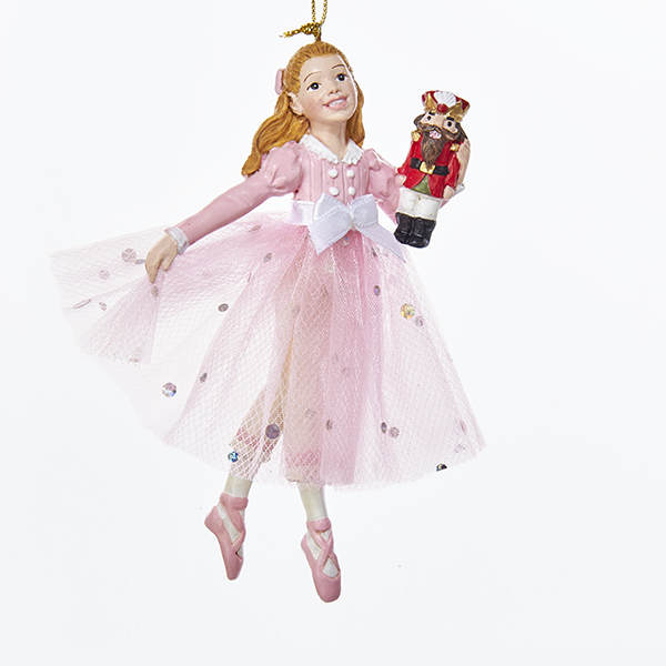 Item 106245 Pink Clara With Nutcracker Ornament