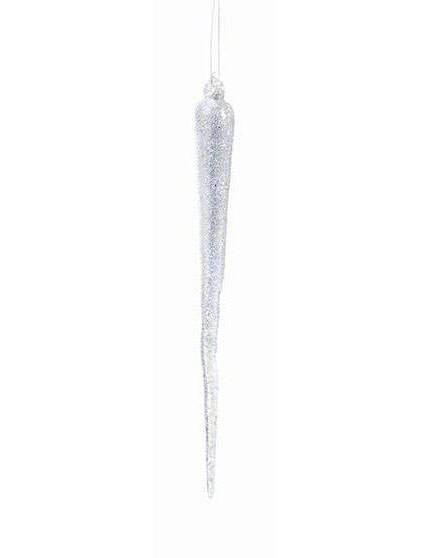Item 106319 Glittered Icicle Ornament