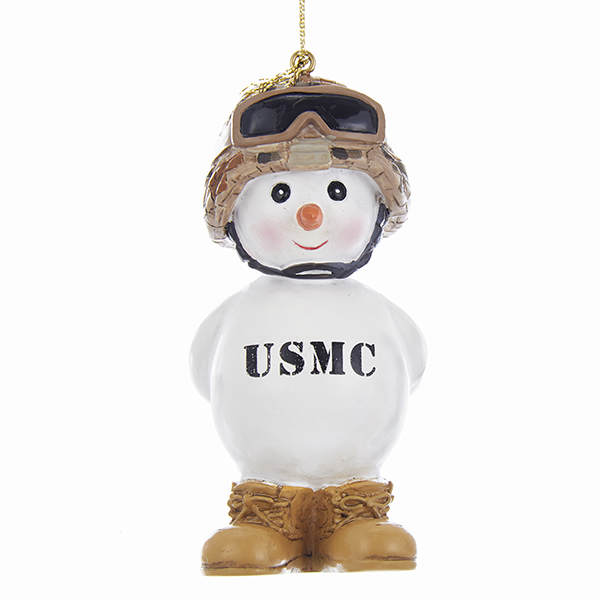 Item 106377 U.S. Marine Corps Snowman Ornament