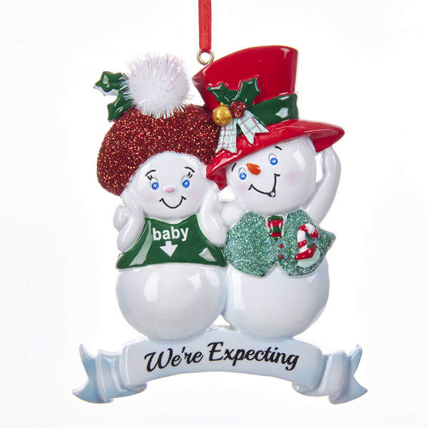 Item 106591 We're Expecting Snowman Ornament