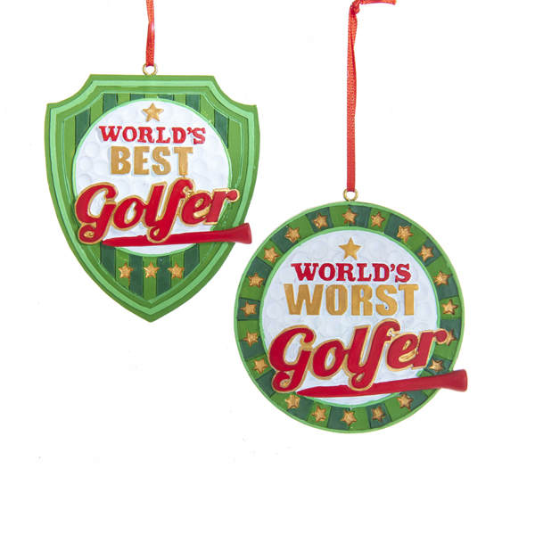 Item 106610 World's Best/Worst Golfer Ornament