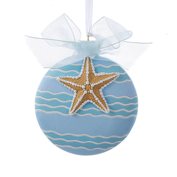 Item 106633 Starfish On Disc Ornament