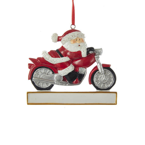 Item 106653 Santa On Motorcycle Ornament