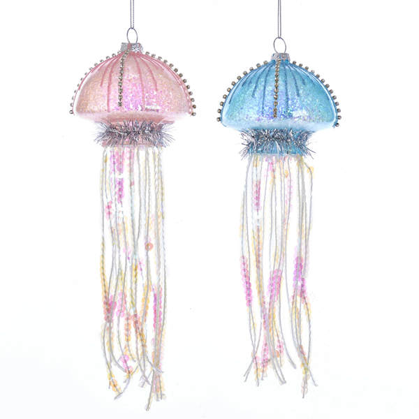 Item 106739 Pink/Blue Jellyfish Ornament