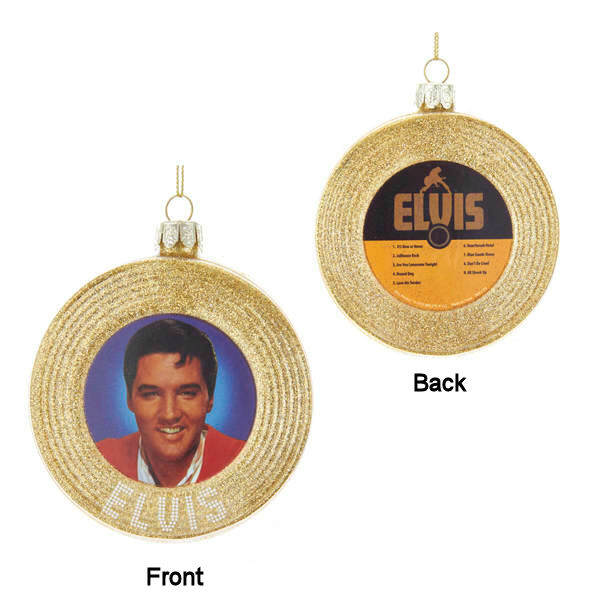 Item 106758 Elvis Gold Record Ornament