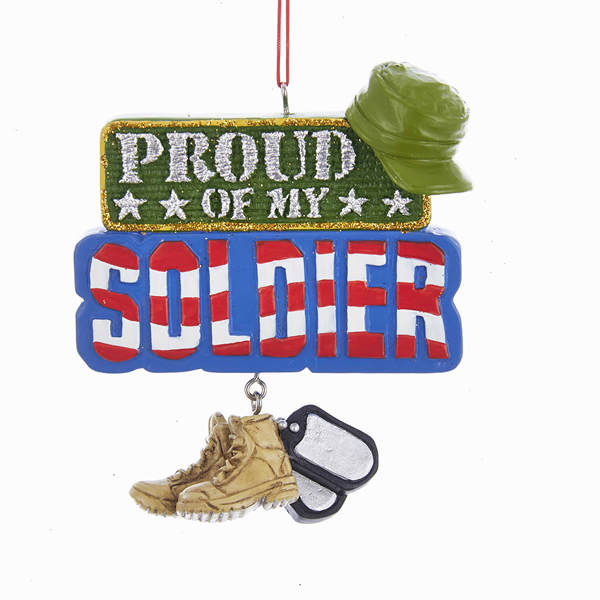 Item 106814 Proud of My Soldier Ornament