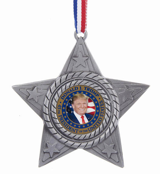 Item 106853 President Trump Star Ornament