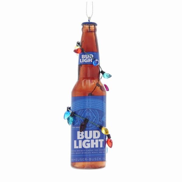 Item 106958 Bud Light Bottle With Bulbs Ornament
