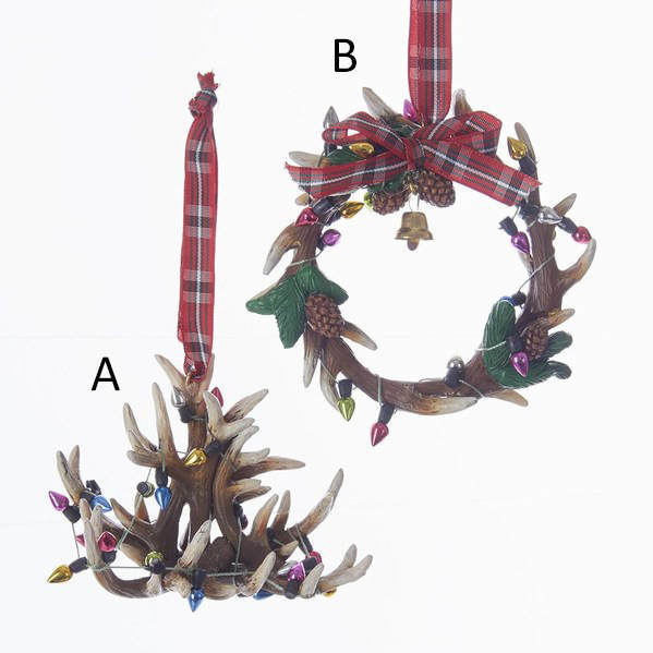 Item 106994 Deer Antlers Chandelier/Wreath Ornament