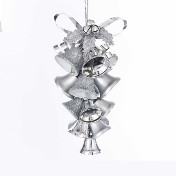 Item 106998 Silver Bell Cluster Ornament