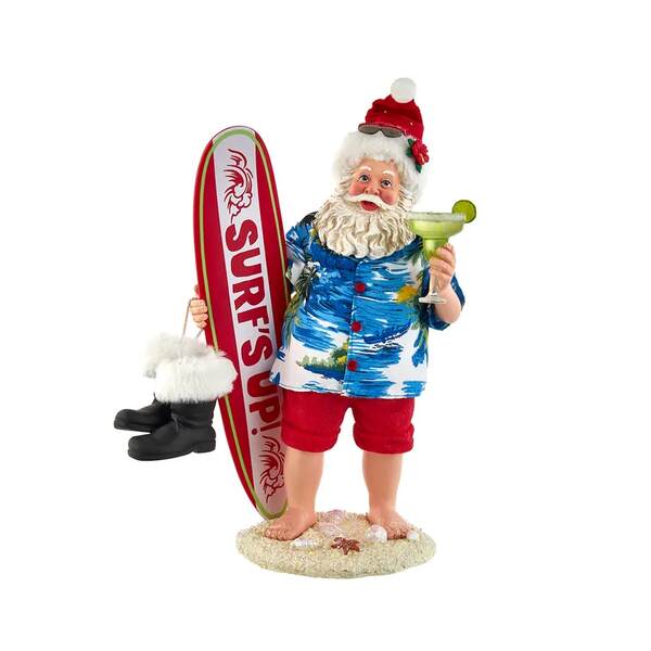Item 107074 Fabriche Santa With Surfboard And Drink