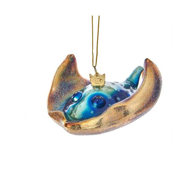 Item 107099 Noble Gems Glass Sting Ray Ornament