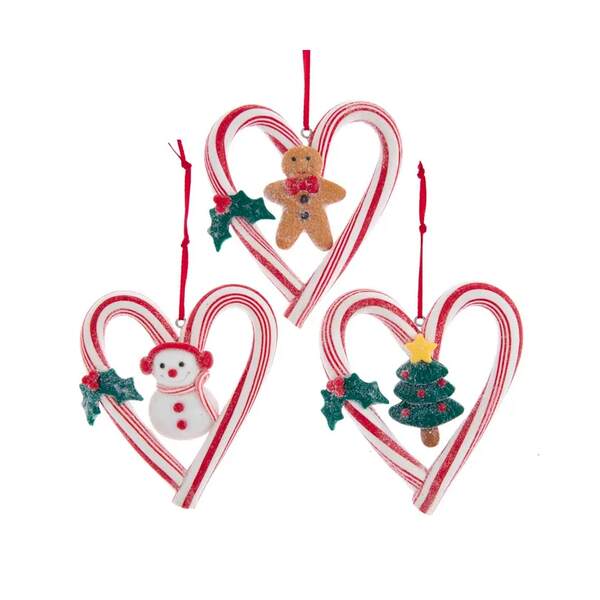 Item 107125 Candycane Heart Ornament