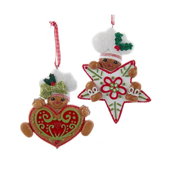 Item 107150 Gingerbread With Star/Heart Cookies Ornament