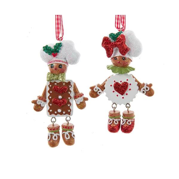 Item 107151 Gingerbread Cookie Shape Boy/Girl Ornament