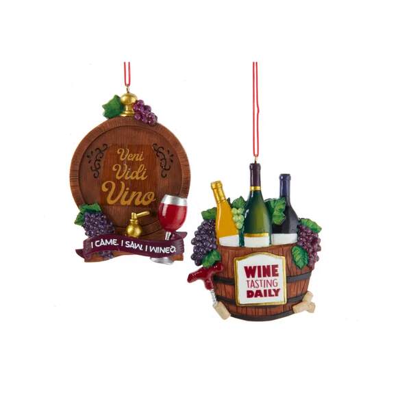 Item 107177 Wine Tasting/Barrel Ornament