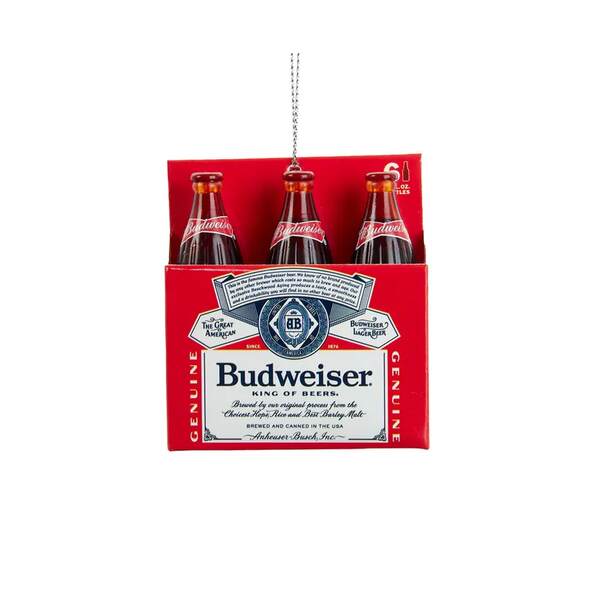 Item 107190 Budweiser Bottles 6-pack Ornament