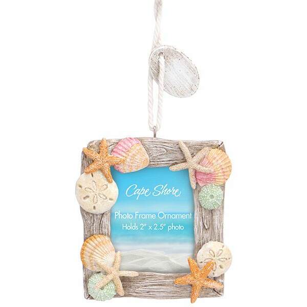 Item 108177 Picture Frame Driftwood Shell Ornament