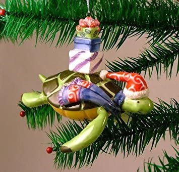 Item 108210 Sea Turtle With Gifts Ornament