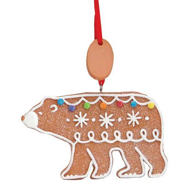 Item 108217 Gingerbread Bear With Tag Ornament