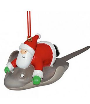 Item 108231 Santa Riding Stingray Ornament