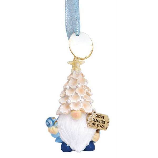 Item 108460 Coastal Gnome With Tag Ornament