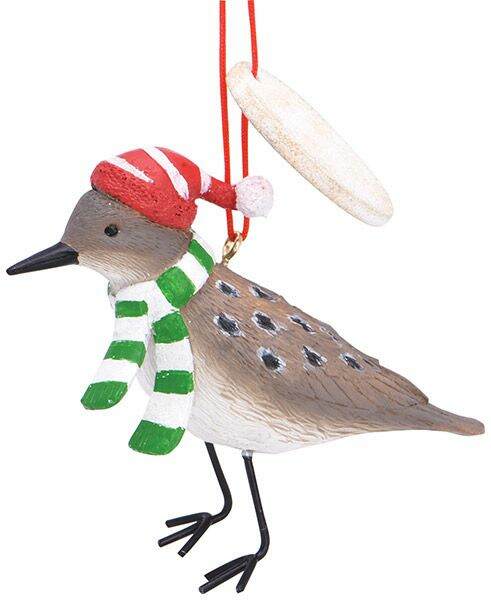 Item 108561 Sand Piper With Tag Ornament