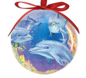 Item 108576 Myrtle Beach Dolphin Cove Ball Ornament