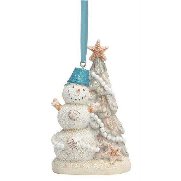 Item 108924 Beachy Snowman Ornament