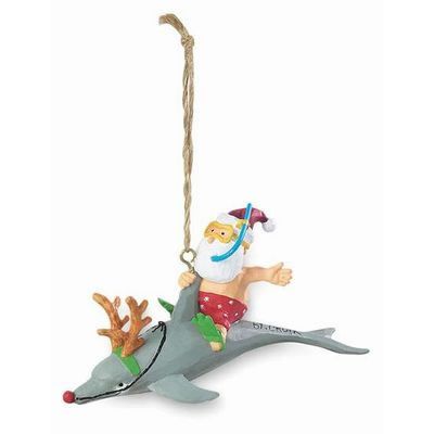 Item 109024 Outer Banks Santa/Dolphin Ornament