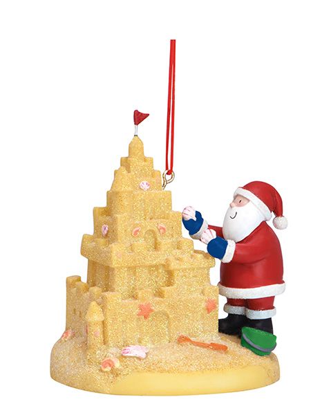 Item 109099 Santa Building Sandcastle Ornament - Outer Banks