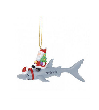 Item 109230 Santa/Hammerhead Shark Ornament - Myrtle Beach