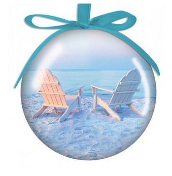 Item 109246 Adirondack Chairs Ball Ornament - Outer Banks