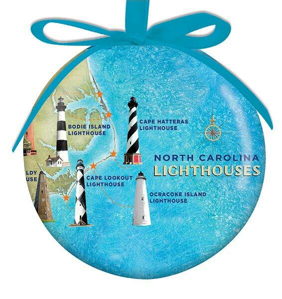 Item 109352 North Carolina Lighthouse Ornament Obx