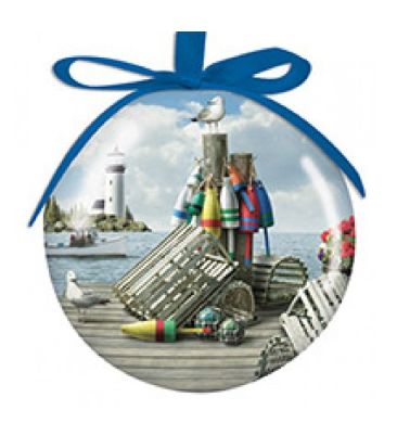 Item 109485 Dockside Ball Ornament - Outer Banks