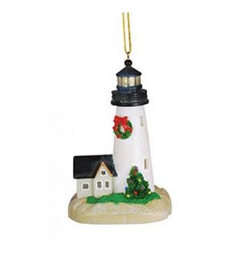 Item 109881 Light Up Lighthouse Ornament - Outer Banks