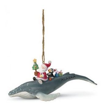 Item 109900 Santa Humpback Ornament - Outer Banks