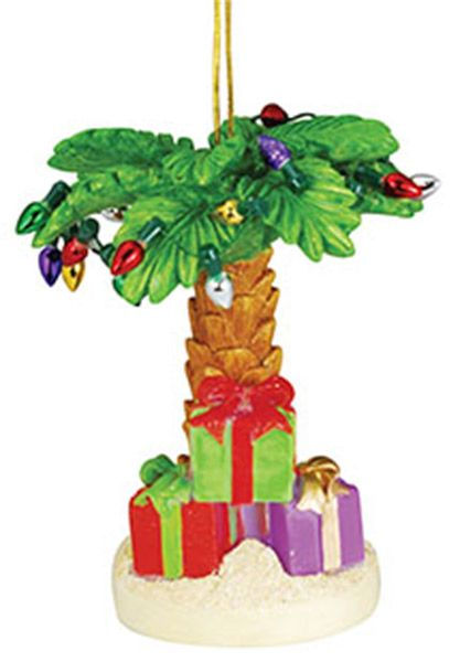 Item 109979 Light Up Palm Tree With Gifts and Lights Ornament