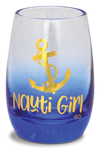 Item 109999 Nauti Girl Anchor Wine Shot Glass