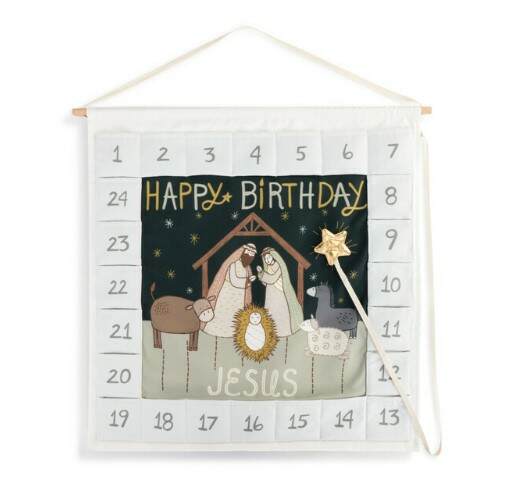 Item 112121 Happy Birthday Jesus Soft Advent Calendar