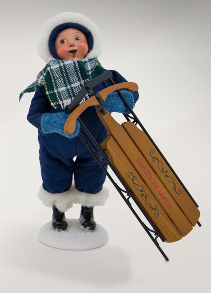 Item 113263 Snow Day Kid With Sled