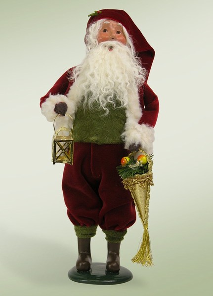 Item 113499 Brass Lantern Santa
