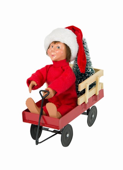 Item 113540 Toddler Boy With Wagon