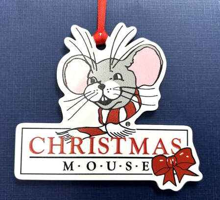 Item 117038 Christmas Mouse Logo Ornament