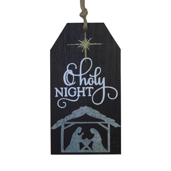Item 122047 Holy Night Shaped Plaque