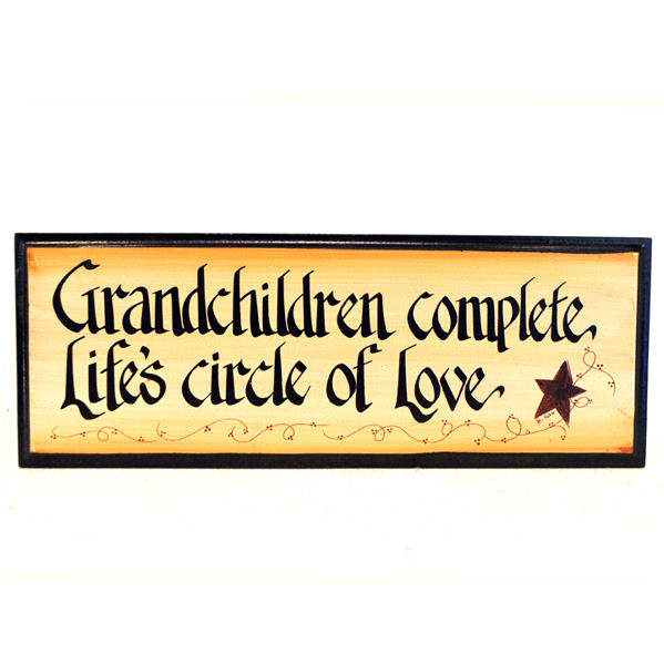 Item 127025 Grandchildren Complete Life's Circle of Love Sign