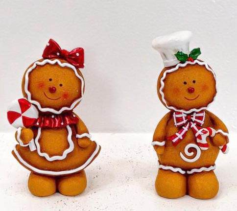 Item 127027 Poly Gingerbread Decor